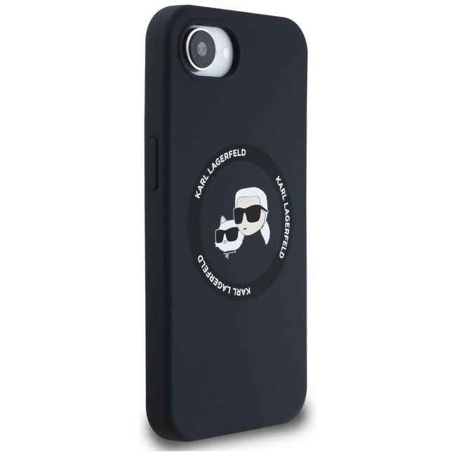 Husa premium pentru  iPhone 16e Karl Lagerfeld compatibila Magsafe - Negru