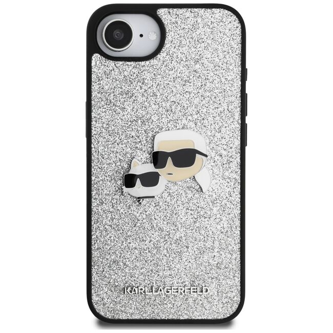 Husa premium pentru  iPhone 16e Karl Lagerfeld superior quality - Argintiu