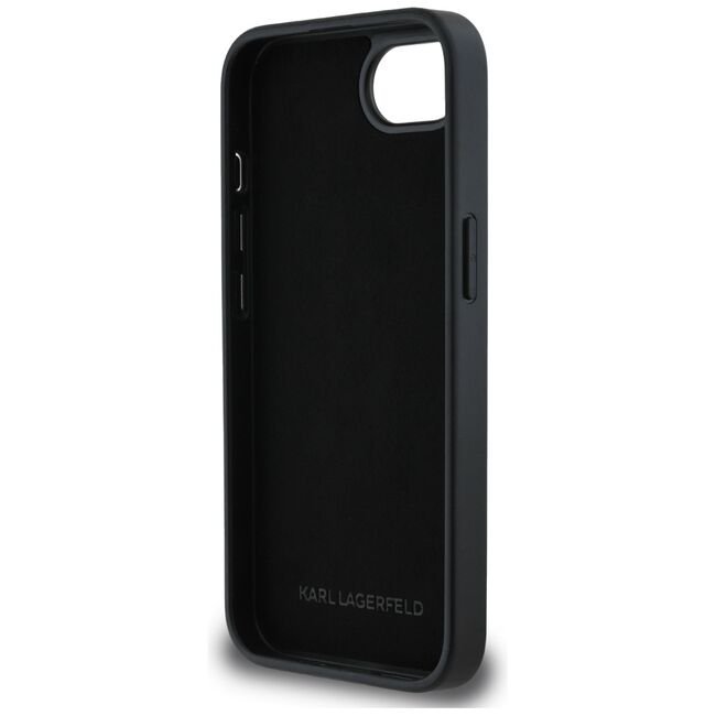 Husa premium pentru  iPhone 16e Karl Lagerfeld superior quality - Argintiu