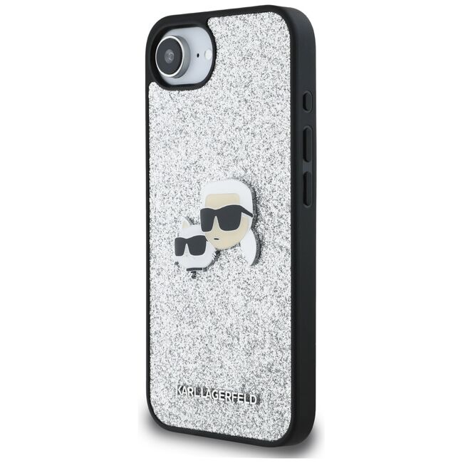 Husa premium pentru  iPhone 16e Karl Lagerfeld superior quality - Argintiu