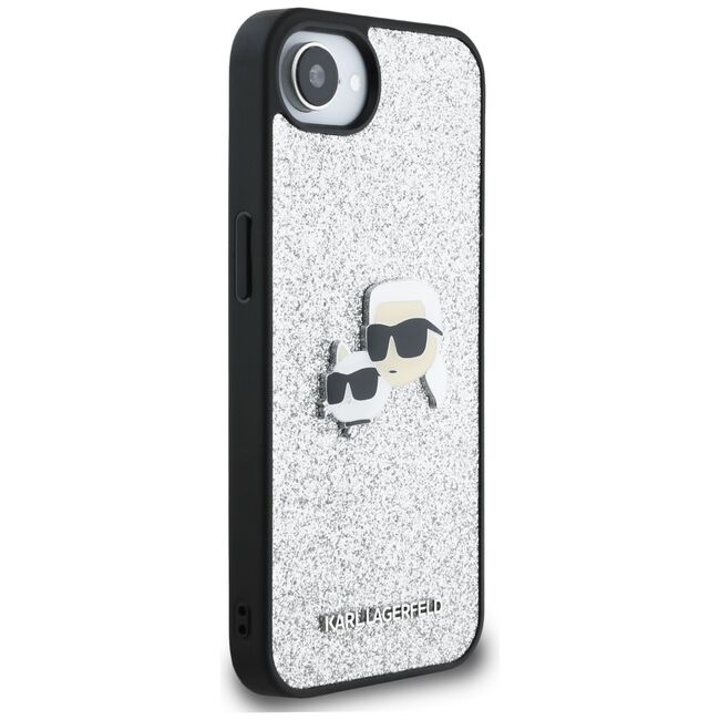 Husa premium pentru  iPhone 16e Karl Lagerfeld superior quality - Argintiu