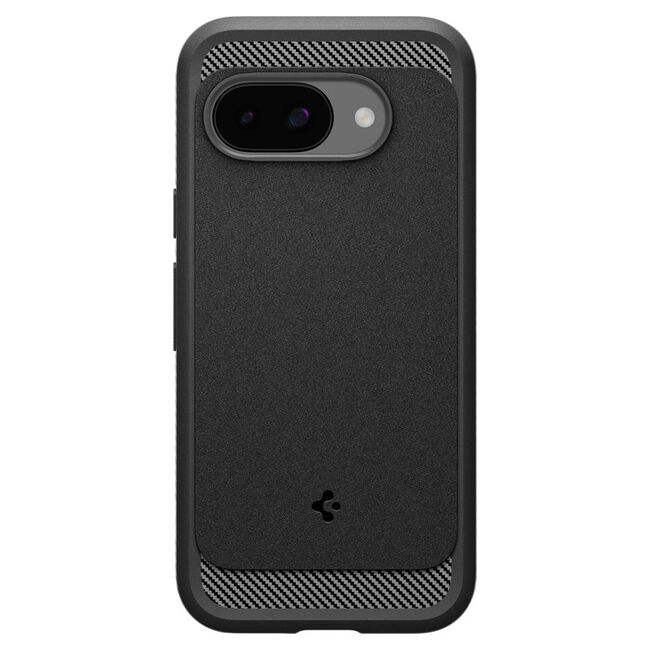 Husa premium pentru  iPhone 16e Spigen - Rugged Armor MagSafe - Negru electric