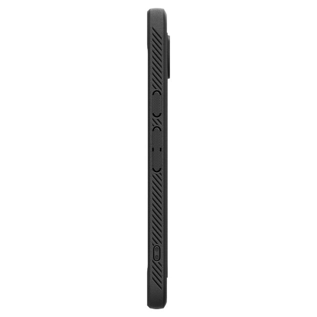 Husa premium pentru  iPhone 16e Spigen - Rugged Armor MagSafe - Negru electric