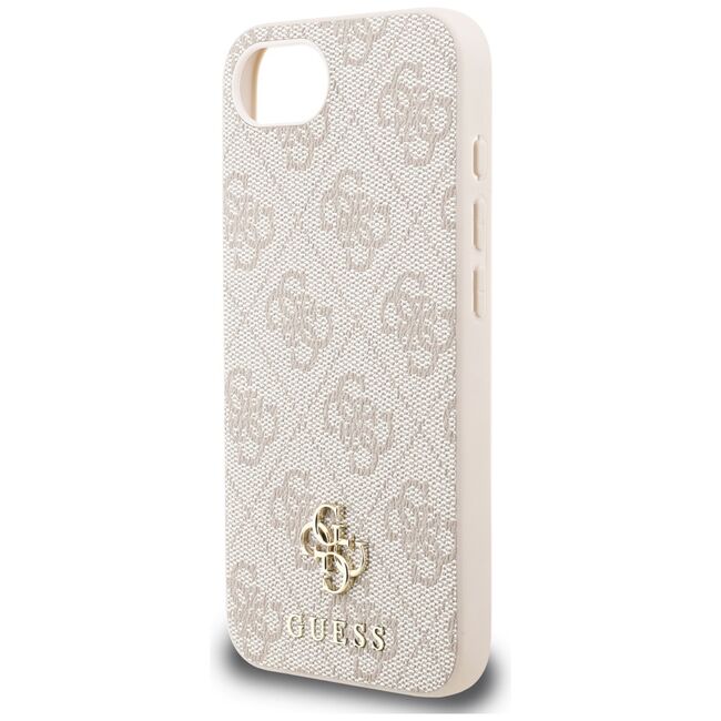 Husa premium pentru  iPhone 16e compatibila MagSafe Guess Luxury Series - Bej