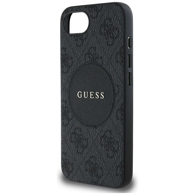 Husa premium pentru  iPhone 16e compatibila MagSafe Guess Luxury Series - Negru darth vader