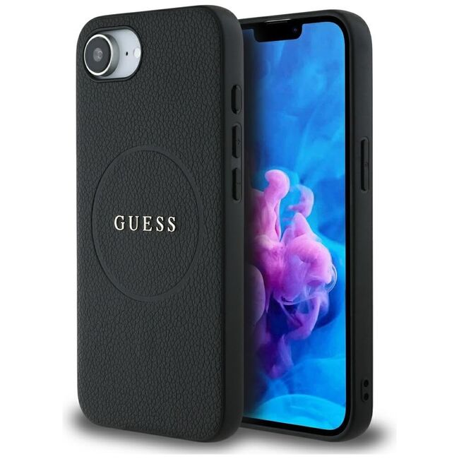 Husa premium pentru  iPhone 16e compatibila MagSafe Guess Luxury Series - Negru denim