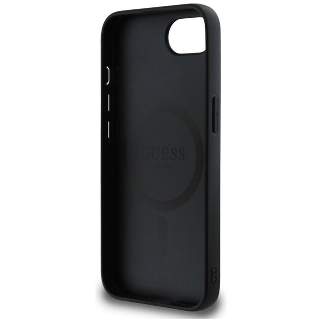 Husa premium pentru  iPhone 16e compatibila MagSafe Guess Luxury Series - Negru denim