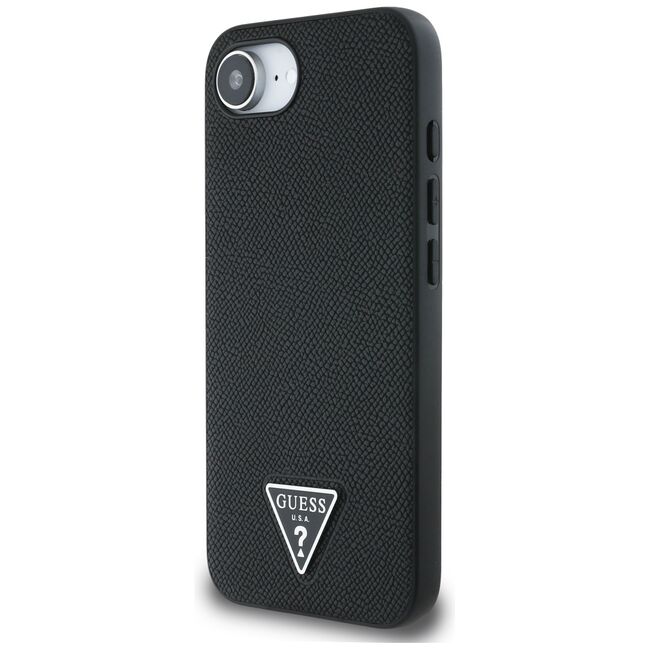 Husa premium pentru  iPhone 16e compatibila MagSafe Guess Luxury Series - Negru electric