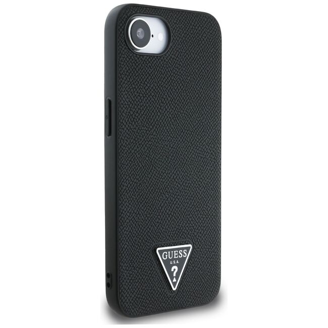 Husa premium pentru  iPhone 16e compatibila MagSafe Guess Luxury Series - Negru electric