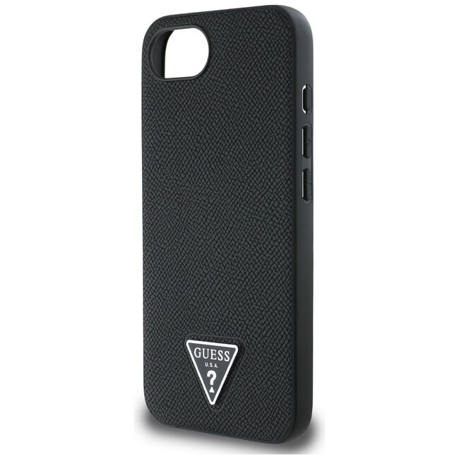 Husa premium pentru  iPhone 16e compatibila MagSafe Guess Luxury Series - Negru electric