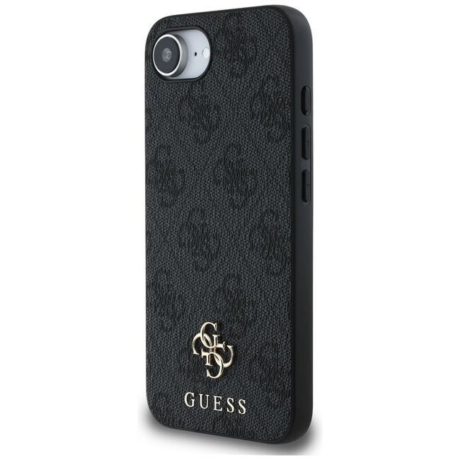 Husa premium pentru  iPhone 16e compatibila MagSafe Guess Luxury Series - Negru