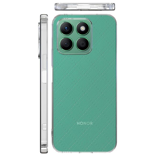 Husa pentru  Honor X8c, Anti-Shock 1.5mm, cu protectie lentile, Transparent