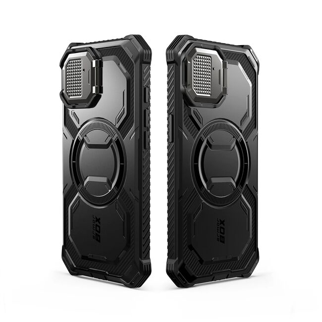 [Pachet 360°] Husa + folie iPhone 16e I-Blason Armorbox, negru