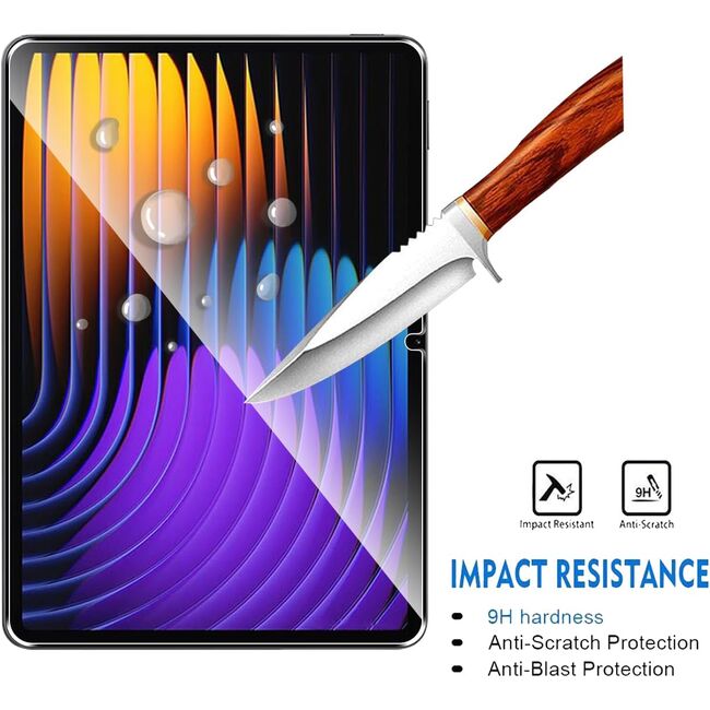 Set 2 x Folie de protectie pentru tableta Xiaomi Pad 7 / 7 Pro, Tempered Glass, transparenta