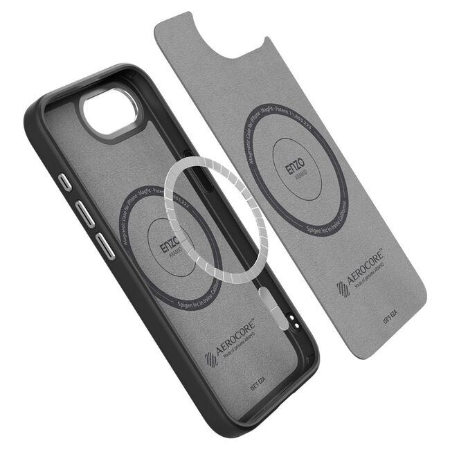 Husa iPhone 16e Spigen Enzo Aramid MagSafe, negru
