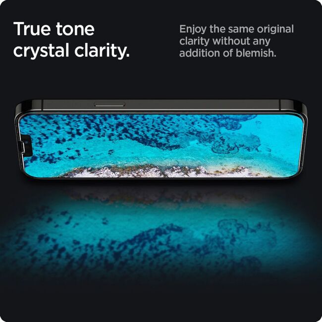 Folie iPhone 16e Spigen Glas.tR Slim, privacy