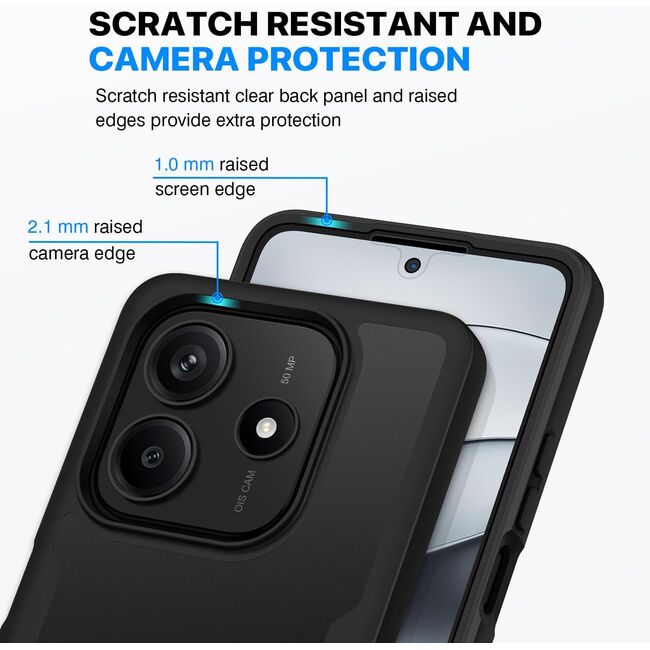 Set 360: Husa cu folie integrata pentru  Xiaomi Redmi Note 14 4G Protectie 360 fata / spate - Mov
