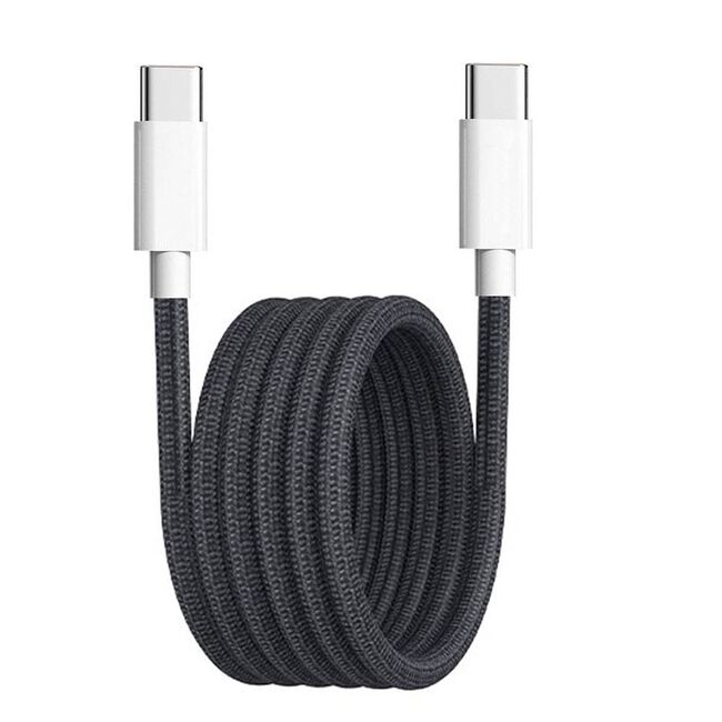Cablu de date si incarcare USB Type-C la USB Type-C, Super Fast Charging, flexibil si durabil, 60W, 1m, compatibil Samsung, iPhone, Xiaomi, Honor, Oppo, Motorola - negru