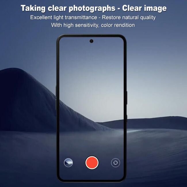 Folie de protectie camera pentru  Nothing Phone (3a) Pro din sticla securizata, Full Cover, Rezistenta 9H, Anti-Zgârieturi, montare usoara - Negru