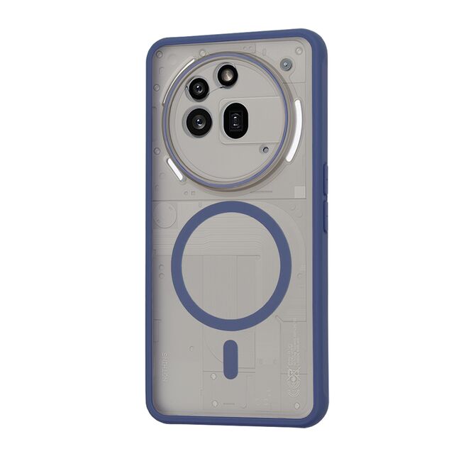 Husa pentru  Nothing Phone (3a) Pro cu MagSafe, Ghost Series, frosted - Albastru