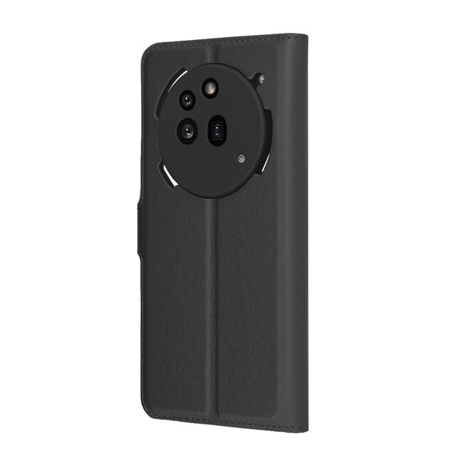 Husa pentru  Nothing Phone (3a) Pro tip carte cu inchidere magnetica, compartimente pentru carduri si functie stand, Negru denim
