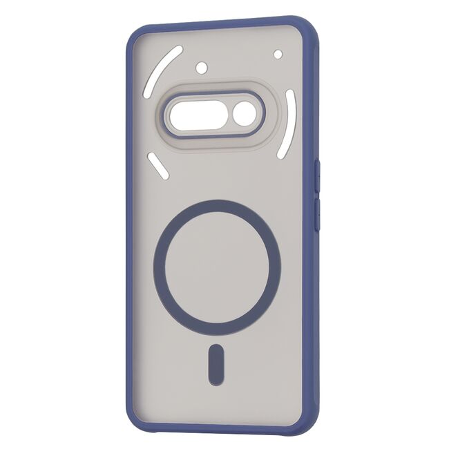 Husa pentru  Nothing Phone (3a) cu MagSafe, Ghost Series, frosted - Albastru