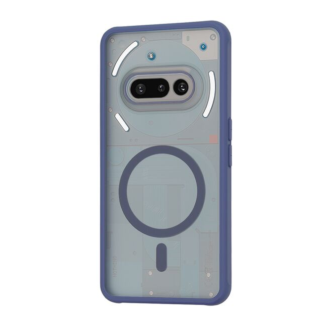 Husa pentru  Nothing Phone (3a) cu MagSafe, Ghost Series, frosted - Albastru