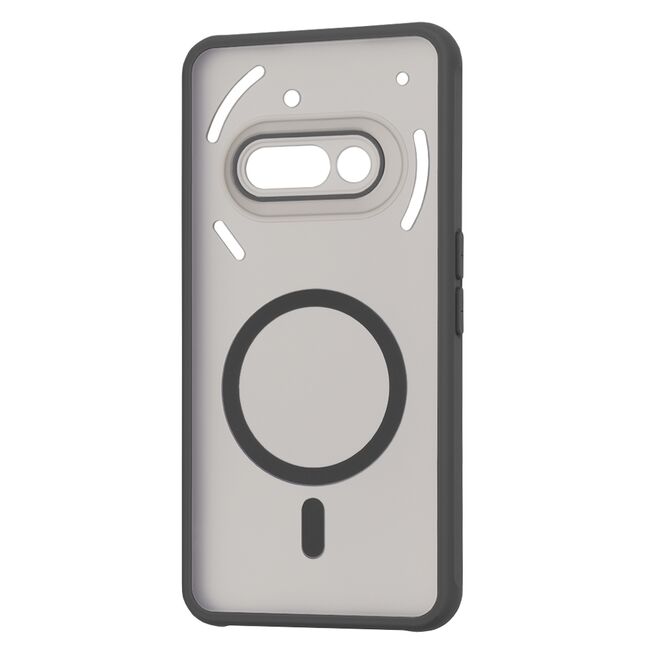 Husa pentru  Nothing Phone (3a) cu MagSafe, Ghost Series, frosted - Negru