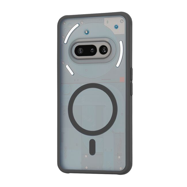 Husa pentru  Nothing Phone (3a) cu MagSafe, Ghost Series, frosted - Negru