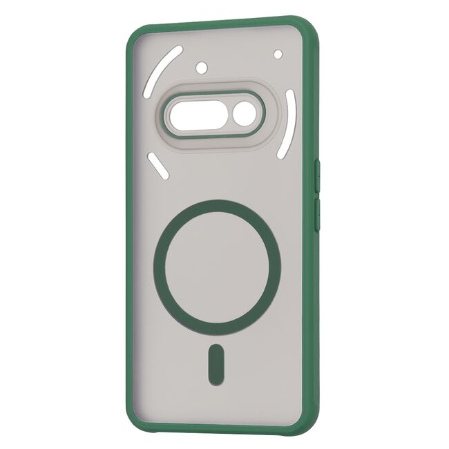 Husa pentru  Nothing Phone (3a) cu MagSafe, Ghost Series, frosted - Verde
