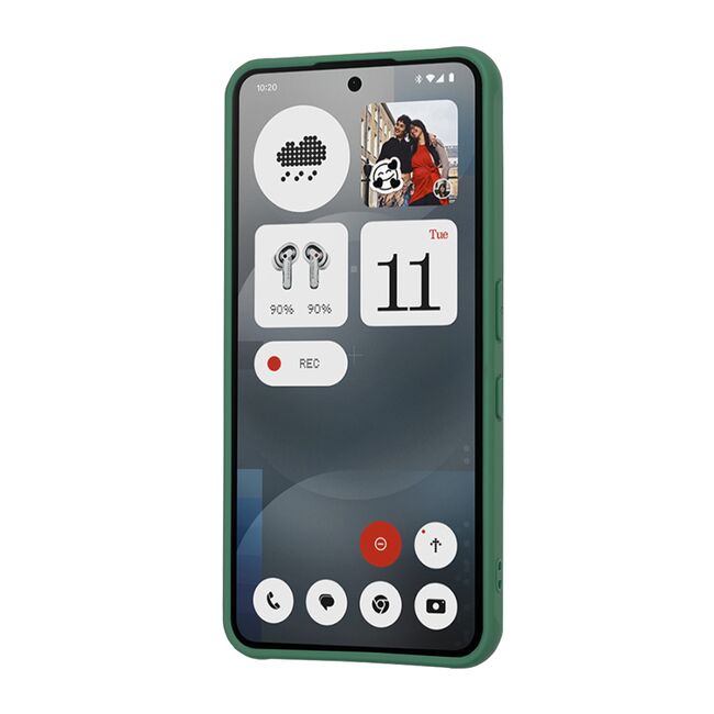 Husa pentru  Nothing Phone (3a) cu MagSafe, Ghost Series, frosted - Verde