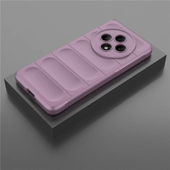 Husa pentru  Oppo Reno 12F, 12FS Liquid Silicone, Microfibre Lining, Non-Slip Airbag Design, Albastru