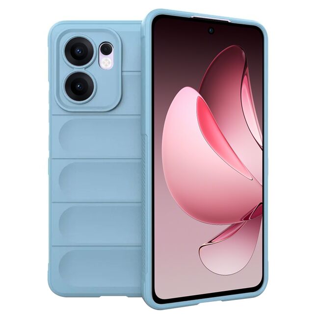 Husa pentru  Oppo Reno 13F, 13FS 4G, 5G Liquid Silicone, Microfibre Lining, Non-Slip Airbag Design, Albastru