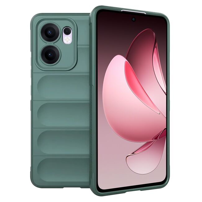 Husa pentru  Oppo Reno 13F, 13FS 4G, 5G Liquid Silicone, Microfibre Lining, Non-Slip Airbag Design, Verde