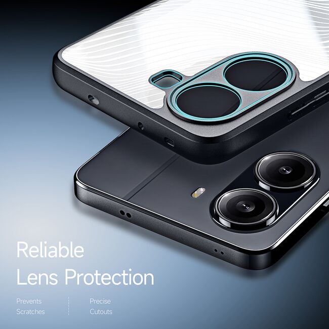 Husa pentru  Poco X7 Pro Flowing Lines Comfort Grip - transparent