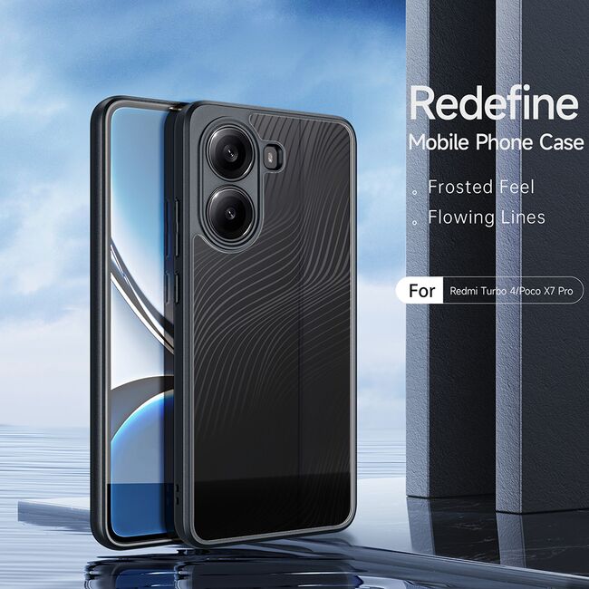 Husa pentru  Poco X7 Pro Flowing Lines Comfort Grip - transparent