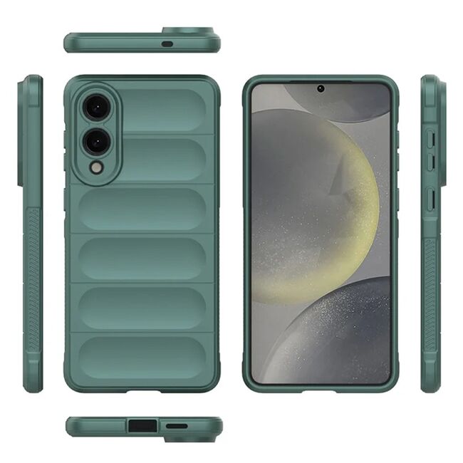 Husa pentru  Samsung Galaxy S25 Edge Liquid Silicone, Microfibre Lining, Non-Slip Airbag Design, Mov