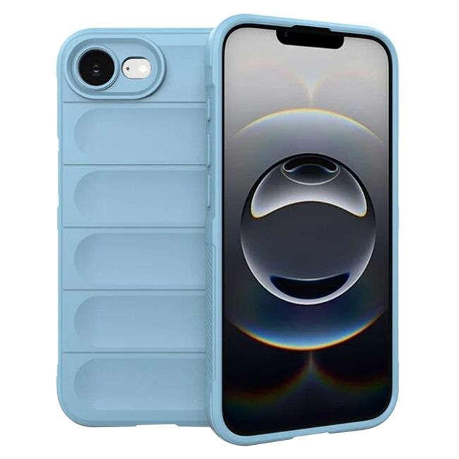 Husa pentru  iPhone 16e Liquid Silicone, Microfibre Lining, Non-Slip Airbag Design, Albastru