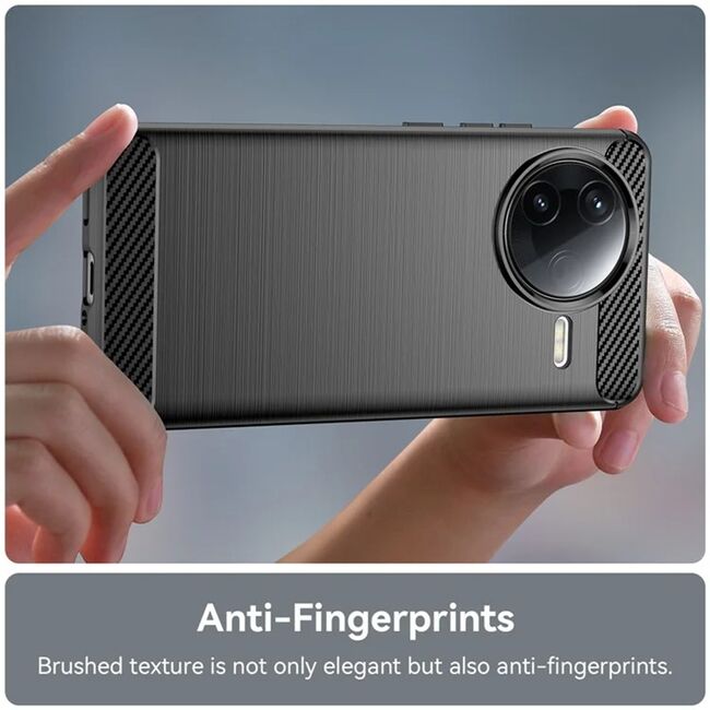 Husa pentru Poco F7 Pro Carbon Liquid Silicone, Negru denim