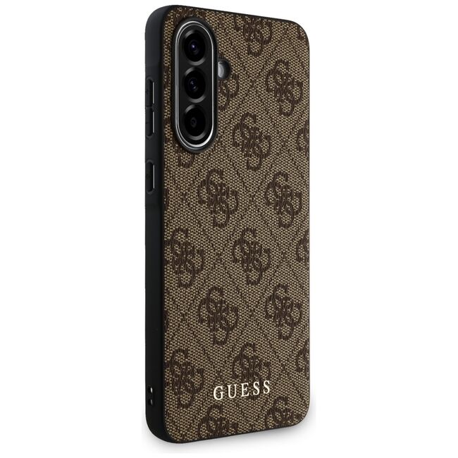 Husa premium pentru  Samsung Galaxy A36 Guess Elegance Series - Maro inchis