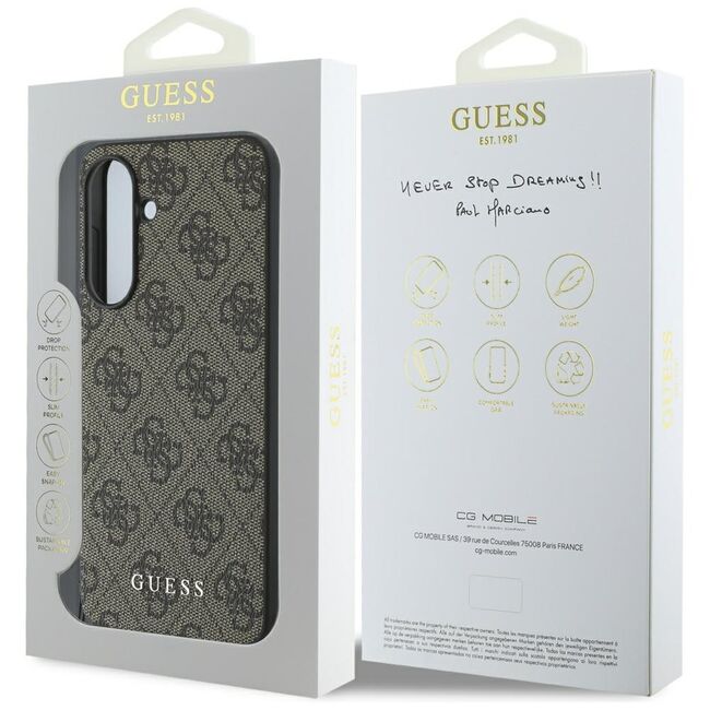 Husa premium pentru  Samsung Galaxy A36 Guess Elegance Series - Maro