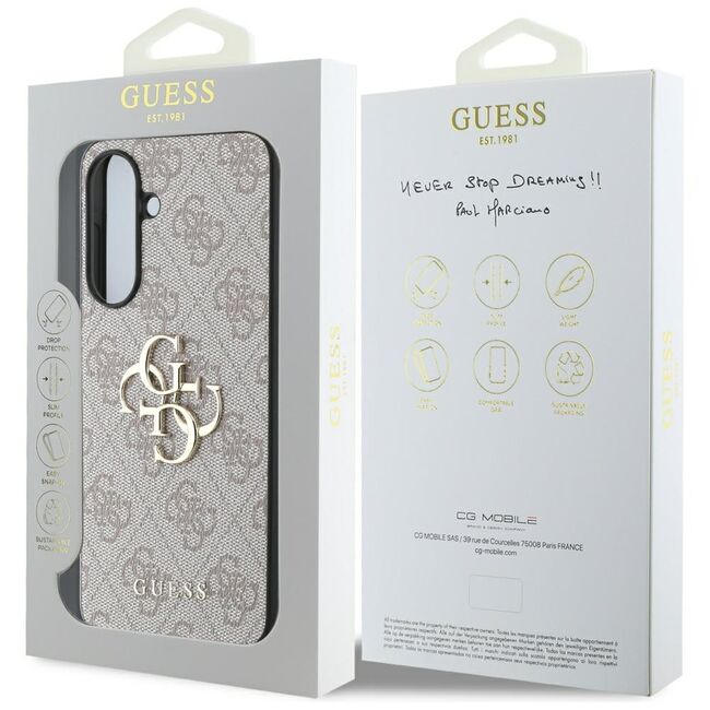 Husa premium pentru  Samsung Galaxy A36 Guess Elegance Series - Roz pal