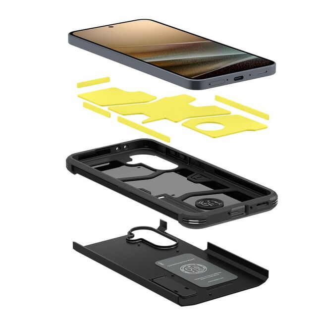 Husa premium pentru  Samsung Galaxy A36 Spigen - Tough Armor - Negru