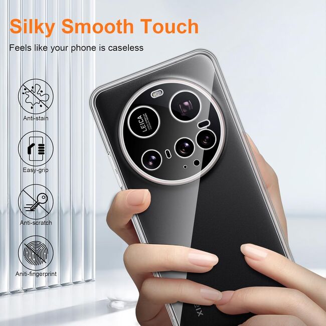 Husa pentru Xiaomi 15 Ultra Anti-Shock 1.5mm, cu protectie lentile, transparent