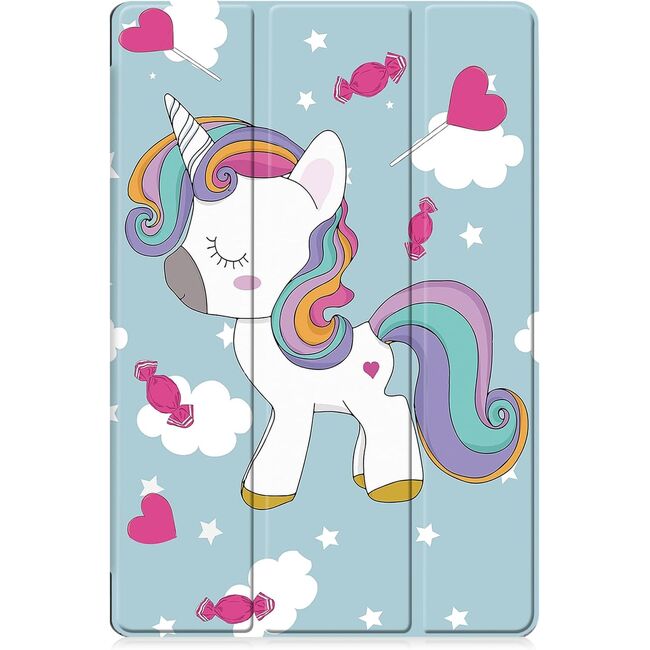 Husa pentru  Lenovo Idea Tab Pro 12.7 tip stand functie sleep/wake-up, protectie 360 - Unicorn