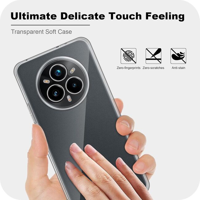 Husa pentru  Realme 14 Pro 5G, Anti-Shock 1.5mm, cu protectie lentile, Transparent