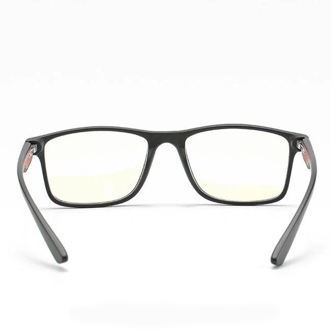 Ochelari Protectie pentru monitor PC, telefon, televizor, anti Lumina Albastra, Antireflex, fara dioptrii, anti oboseala ochilor si stralucire UV - negru / rosu