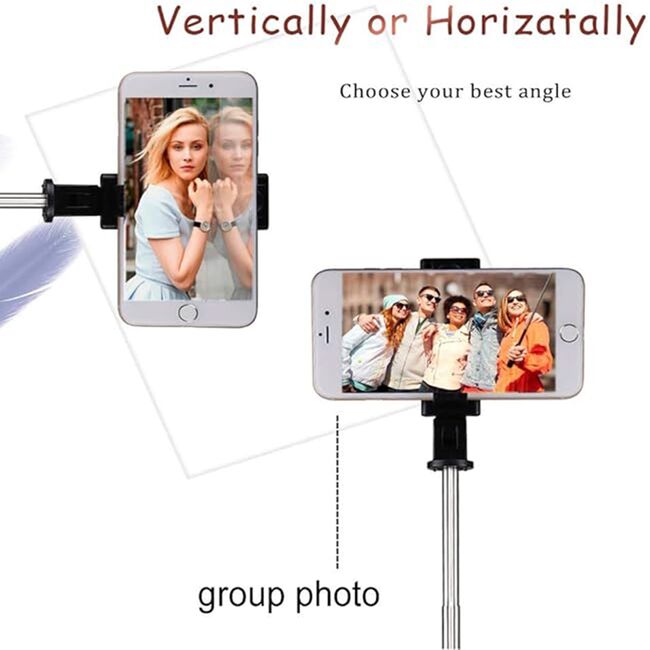 Selfie Stick Bluetooth cu telecomanda si tripod Techsuit K07