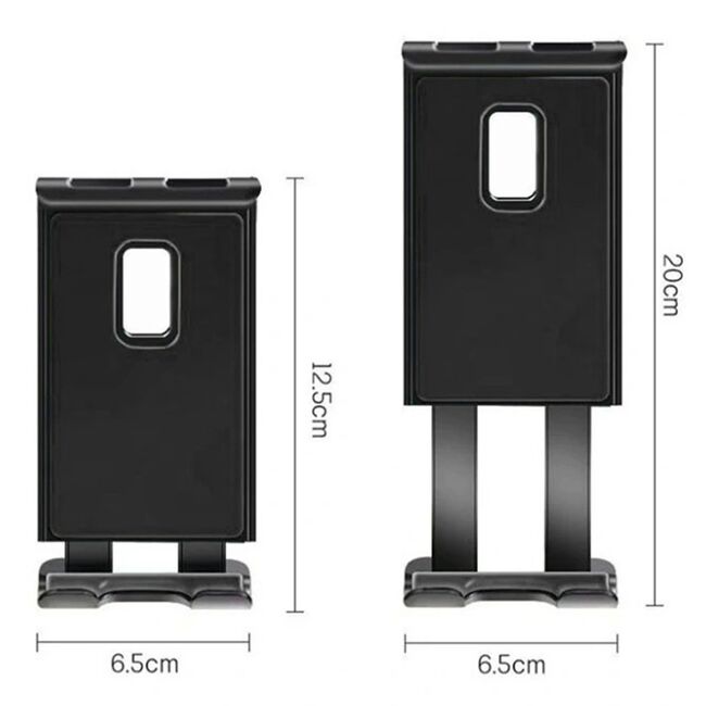 Suport Auto Universal pentru Telefon și Tabletă până la 11" – Montaj pe Parbriz sau Bord, Braț Lung, Rotire 360°, Negru