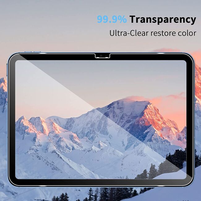 Folie din sticla securizata pentru iPad 11 2025 Full Cover, Full Glue, Anti Zgarieturi, Anti Socuri, HD, clear